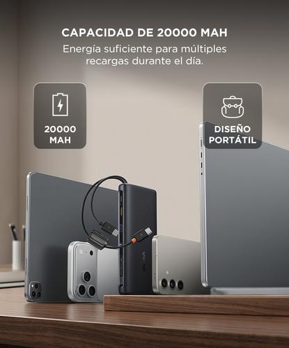 Power Bank Baseus 20000mAh 100W Carga Rápida Portátil  USB-C - 4