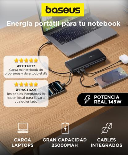 Power Bank Baseus Cargador Portátil EnerFill 25000mAh 145W Notebook - 1