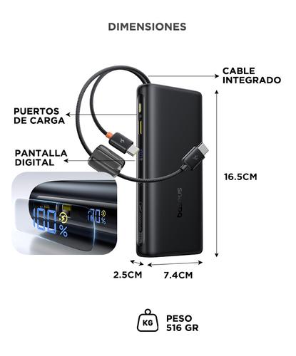Power Bank Baseus Cargador Portátil EnerFill 25000mAh 145W Notebook - 5