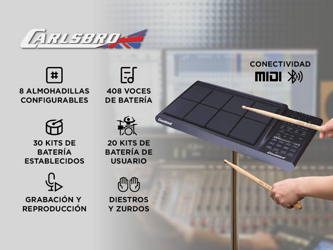 Bateria Electrica Octapad Carlsbro Okto A Bluetooth Midi - 1