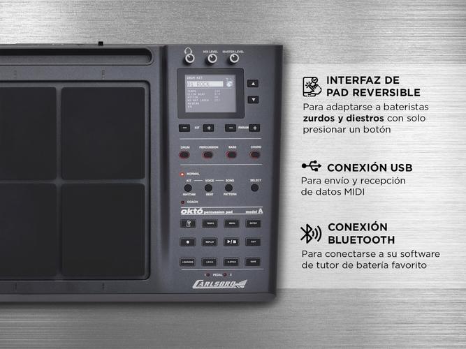 Bateria Electrica Octapad Carlsbro Okto A Bluetooth Midi - 3
