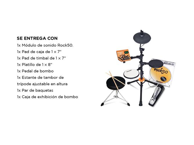 Batería electrónica junior Carlsbro Rock 50 de 3 piezas - 5