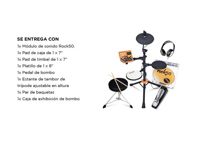 Batería electrónica junior Carlsbro Rock 50 de 3 piezas - 5