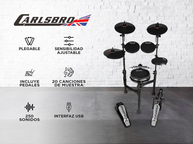 Bateria Electronica Carlsbro CS D130M Completa Accesorios  - 1