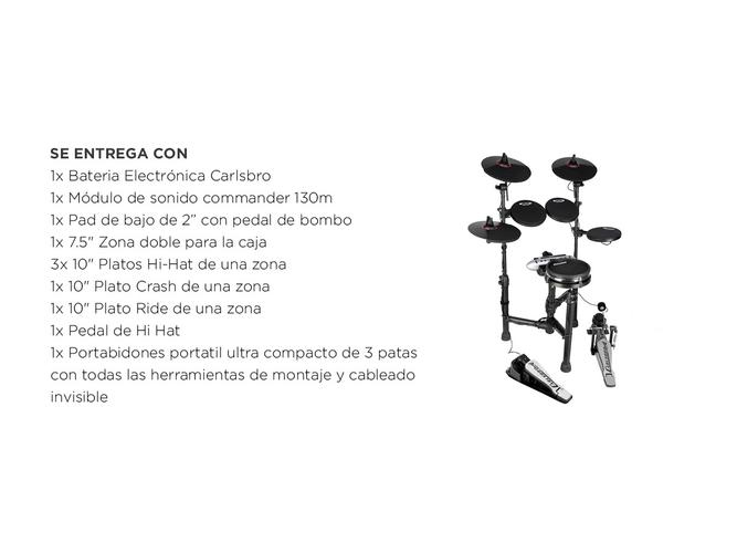 Bateria Electronica Carlsbro CS D130M Completa Accesorios  - 5