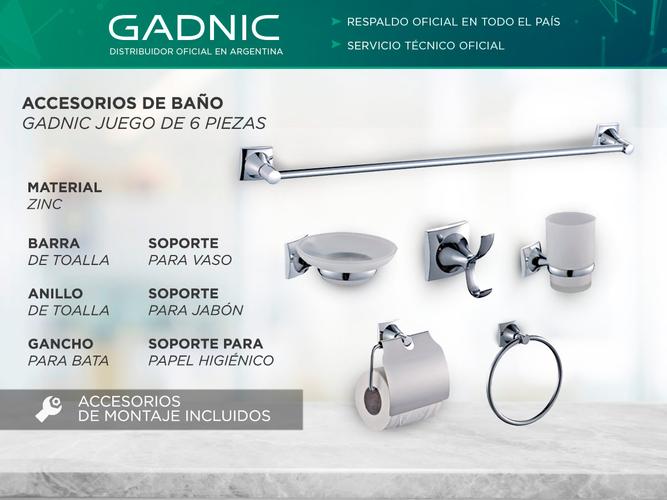 Accesorios De Baño Gadnic Juego De 6 Piezas  - 1