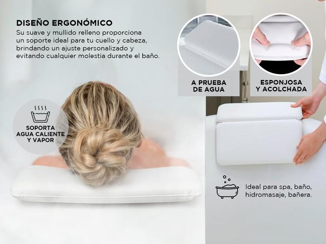 Almohada de Baño Gadnic Para Bañera Hidromasaje Antideslizante  - 2