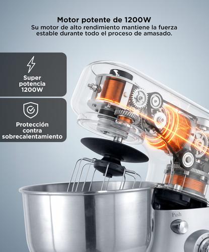 Batidora Planetaria Cuk By Gadnic B52 1200w Bowl Acero Inoxidable 5Lts 6 Velocidades - 2