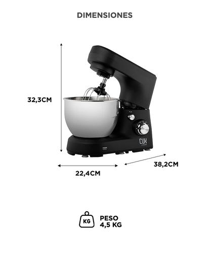 Batidora Planetaria Cuk By Gadnic B52 1200w Bowl Acero Inoxidable 5Lts 6 Velocidades - 5