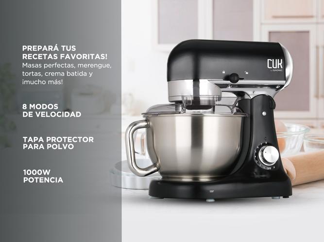 Batidora Planetaria Cuk By Gadnic B3050 1000w Bowl Acero Inoxidable 5lt 8 Velocidades - 2