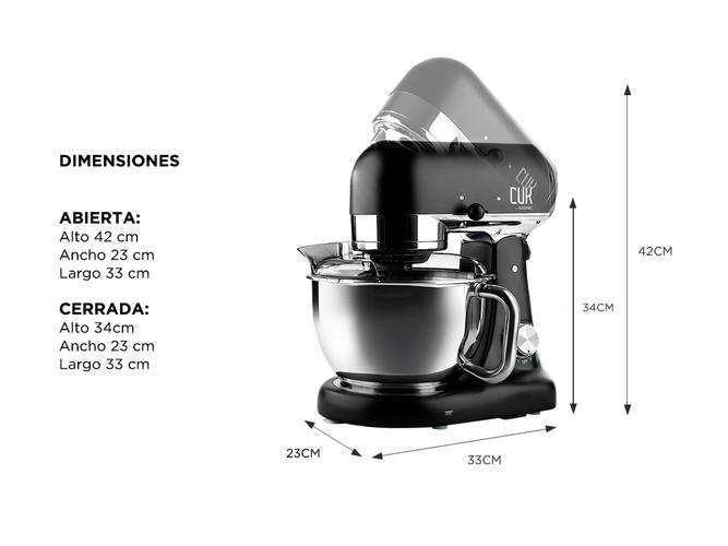Batidora Planetaria Cuk By Gadnic B3050 1000w Bowl Acero Inoxidable 5lt 8 Velocidades - 5