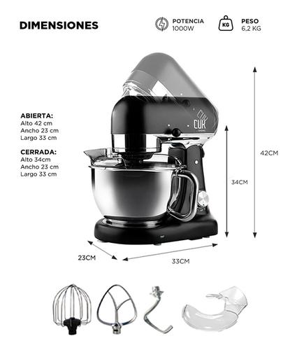 Batidora Planetaria Cuk By Gadnic B3050 1000w Bowl Acero Inoxidable 5lt 8 Velocidades - 6