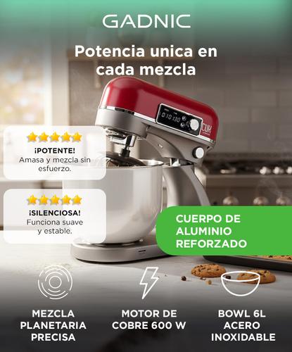 Batidora Planetaria Gadnic Cuerpo de Aluminio con Accesorios - 1