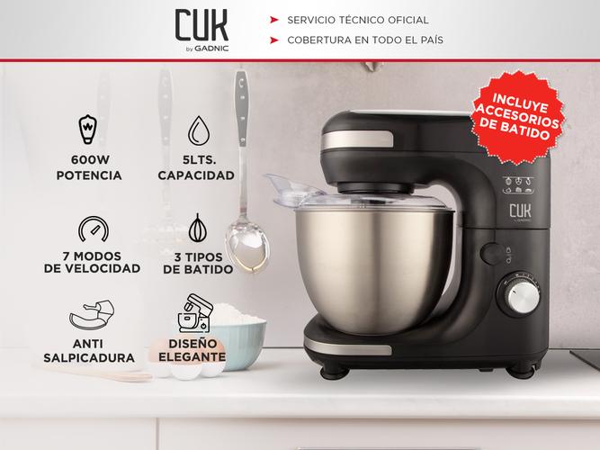 Batidora Planetaria Gadnic 7 Velocidades y Accesorios  - 1