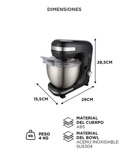 Batidora Planetaria Gadnic 7 Velocidades y Accesorios  - 5