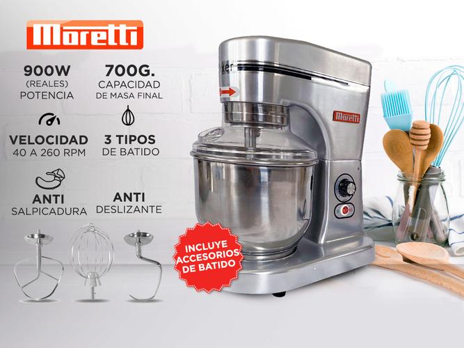 Batidora Planetaria Profesional Moretti Mixer 7 uso comercial - 1