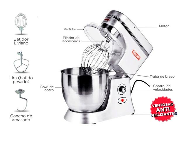 Batidora Planetaria Profesional Moretti Mixer 7 uso comercial - 4