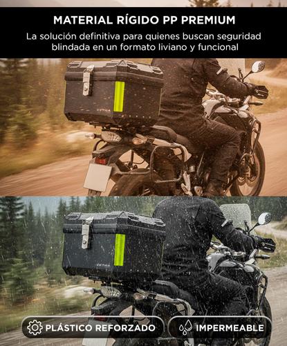 Baúl Trasero para Moto Vetra By Gadnic 45L Plástico Impermeable  con Cierre Llave  - 3