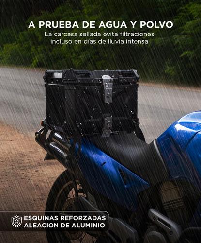 Baúl Para Motos Vetra by Gadnic 45 Litros Impermeable Con Respaldo - 2