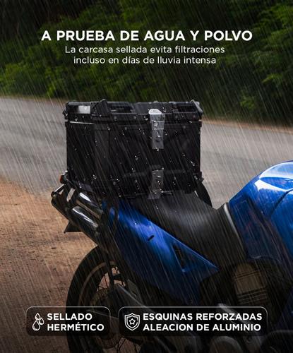 Baúl Para Motos Vetra by Gadnic 45 Litros Impermeable Con Respaldo - 2