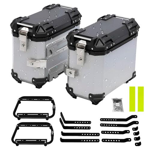 Kit 2 Baules Laterales Vetra by Gadnic 38L Aluminio Universal - 0