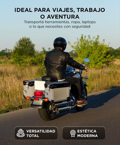 Kit 2 Baules Laterales Vetra by Gadnic 38L Aluminio Universal - 4