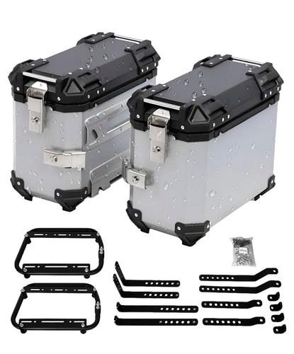 Kit 2 Baules Laterales Vetra by Gadnic 38L Aluminio Universal - 6