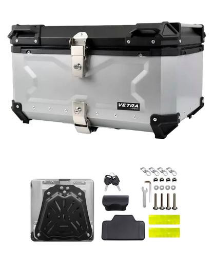 Baúl Trasero Para Moto Vetra By Gadnic 65L Aluminio  Porta Casco  - 6