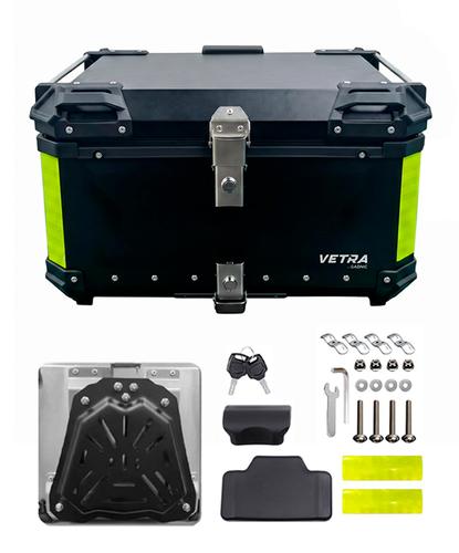 Baulera Moto 65L Vetra by Gadnic Aluminio Porta Casco - 6