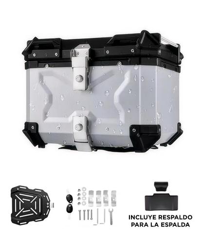 Baúl Para Moto Gadnic Aluminio 45 Litros Baulera Porta Casco Impermeable Cierre Con Llave - 6