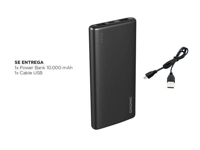 Power Banks Gadnic 10000 mAh Cargador Portable - 6