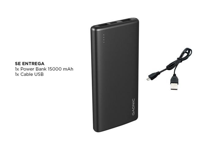 Power Banks Gadnic 15000 mAh Cargador Portable - 6