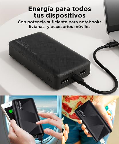 Cargador Portátil Gadnic Energy Power 22000 mAh 2 USB Carga Rápida Outlet - 3