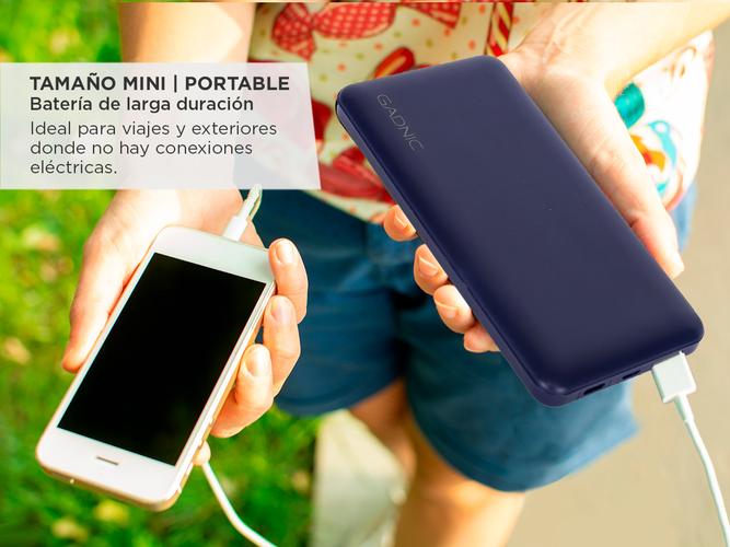 Cargador Portátil Gadnic BC-26 10000 mAh Carga Rápida USB C Indicador Batería - 2