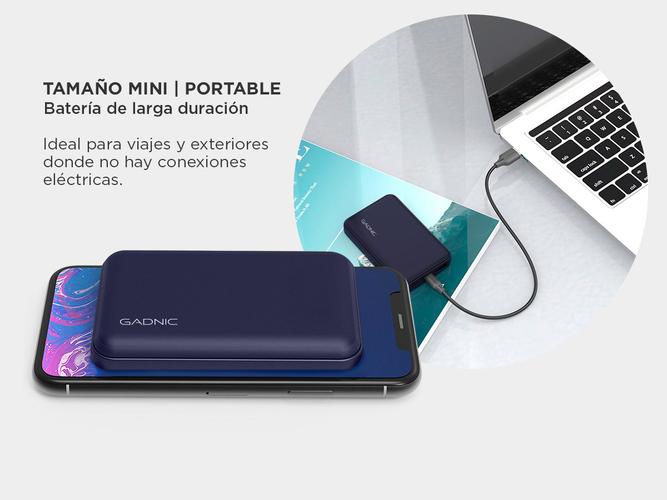 Cargador Portátil Gadnic BC-26 10000 mAh Carga Rápida USB C Indicador Batería - 3