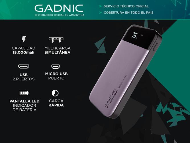 Power Bank Gadnic 15000 mAh - 1