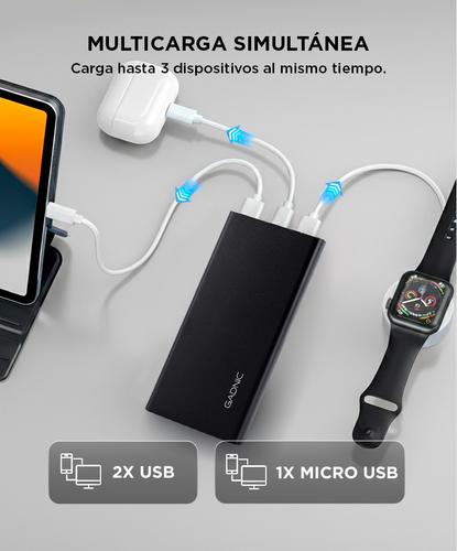 Power Bank Portatil Gadnic Metalico 15000 mAh - 2