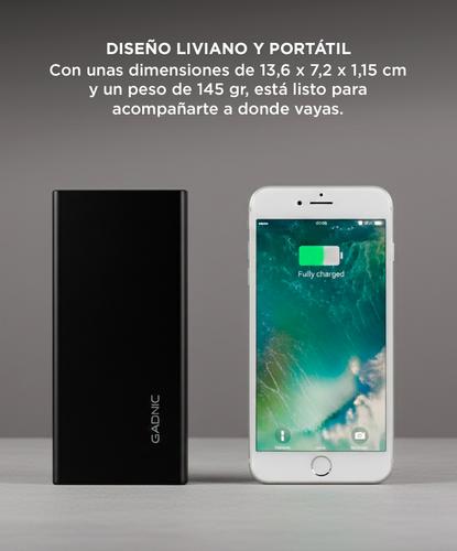 Power Bank Portatil Gadnic Metalico 15000 mAh - 3