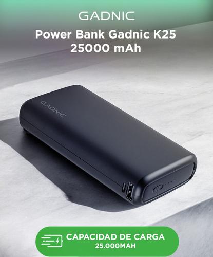 Cargador Portátil Gadnic K25 25000 mAh Carga Rápida 2 USB  - 3