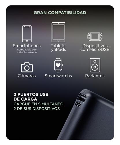 Cargador Portátil Gadnic K25 25000 mAh Carga Rápida 2 USB  - 4
