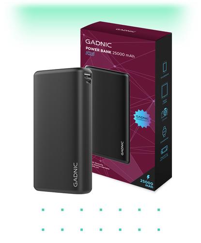 Cargador Portátil Gadnic K25 25000 mAh Carga Rápida 2 USB  - 6