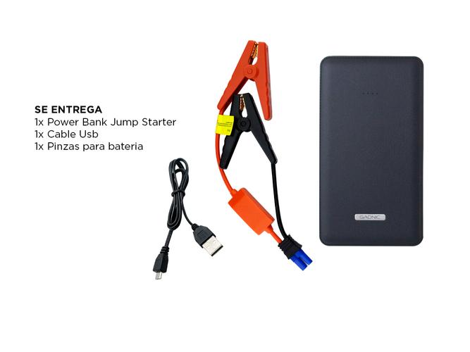 Cargador y Arrancador de Baterías 12v Gadnic Jump Starter BC40 7000 mAh Portátil - 5