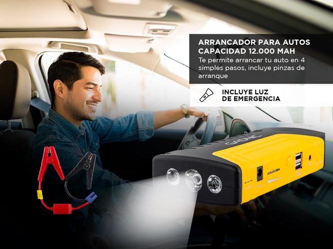 Arrancador Auto Moto Cargador Bateria Portatil Power Bank - 2