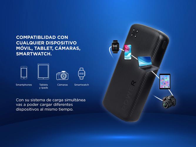 Cargador Portátil Gadnic B49BC 25000 mAh Carga Rápida 2USB - Micro USB - USB C - 2