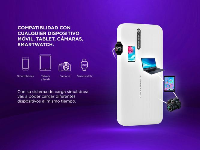 Power Bank Gadnic 15000mah Portatil Carga Rápida IOS Android  Outlet - 3