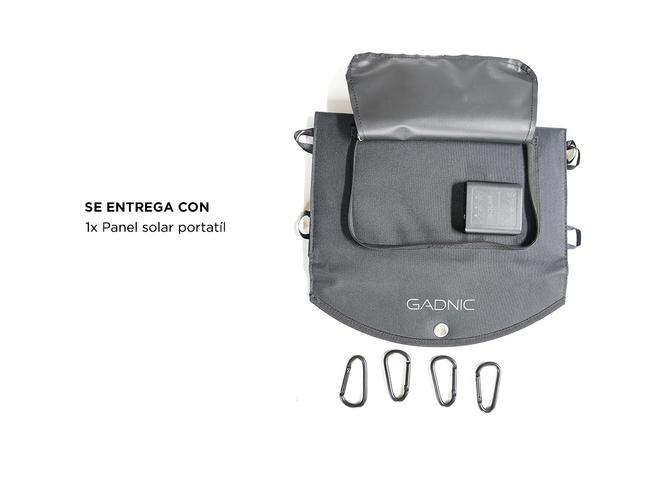 Panel Solar Plegable Portátil Gadnic Cargador USB Power Bank 30w  - 6