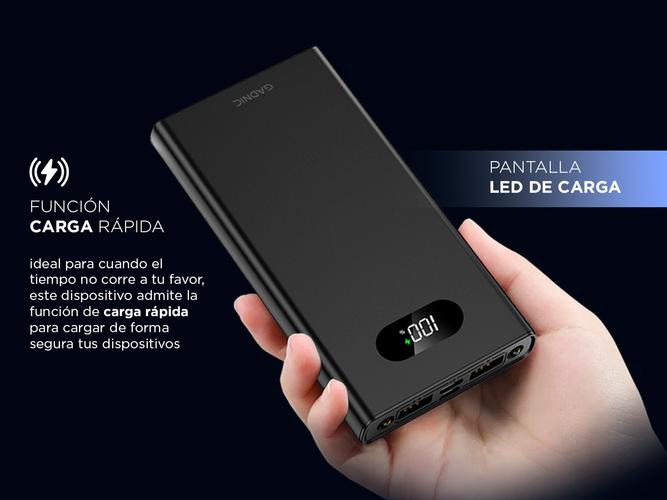 Power Bank Gadnic BC58U 15.000mah Metalico Carga Rápida  - 4