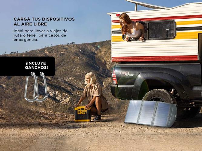 Panel Solar Plegable Portátil Gadnic Cargador USB 30w 3 Paneles  - 2