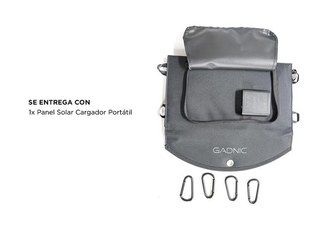 Panel Solar Plegable Portátil Gadnic Cargador USB 30w 3 Paneles  - 6