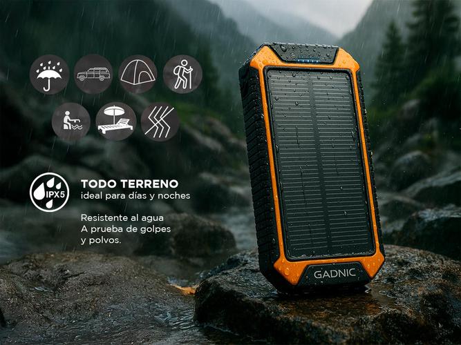 Cargador de Batería Solar Gadnic Power Bank Inalambrico  - 2